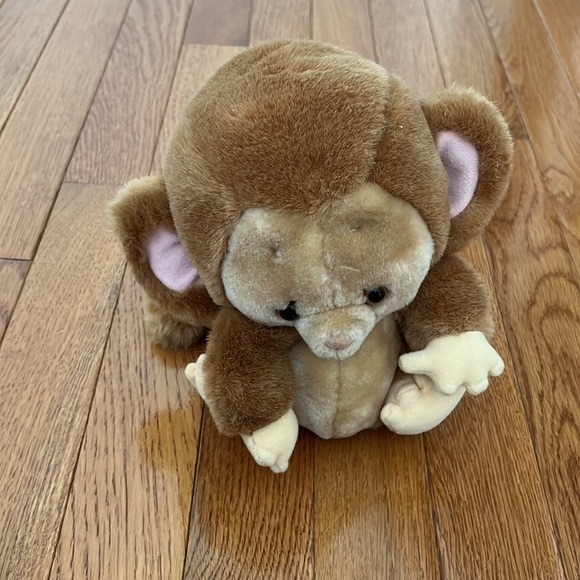 Vintage Light Brown Monkey Plush Toy - Picture 2 of 10
